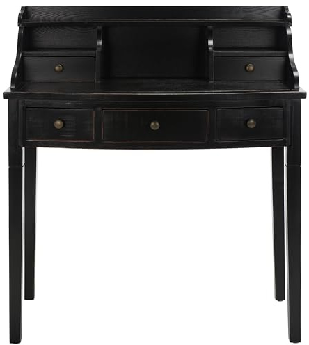 Safavieh American Homes Collection Landon Distressed Black Writing Desk