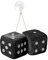Simoni Racing BD/N Große Würfel Schwarz, 10 X 10 X 10 cm