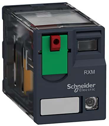 Schneider RXM2AB2P7 Miniaturrelais Rxm, 2 W, 12 A, 230 VDC, LED, Anthrazit (matt)