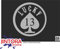 JINTORA - Autoaufkleber Tuning - Auto Aufkleber - Lucky 13-99x99 mm - Auto Aufkleber - Bus - Fenster - Heckscheibe - Camper - wetterfest - Outdoor Sticker Auto Deko LKW - Tuning Selbstklebend - grau