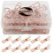 Zoohot paquet de 25 or rose petit clips métalliques - polyvalent clips utilitaires