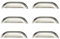 Sets of 6 Cup Handles for Kitchen cabinets & Bedroom Furniture, Cupboard Drawer & Door Polished Chrome Finish by FFF - cc Size 64mm
