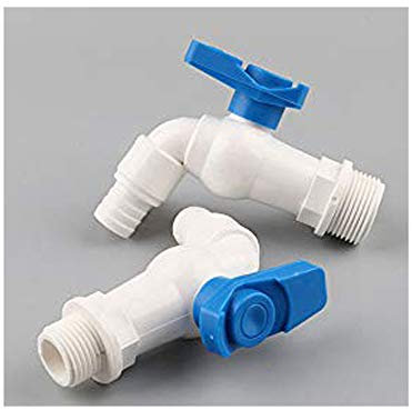 huicouldtool 1 Stück PVC 1/2 3/4 Zoll Außengewinde Ventil Anschluss an 16 mm weichen Schlauch 1/2 3/4 Zoll Wasserhahn für Gartenschlauch Pflanzenbewässerungsventil