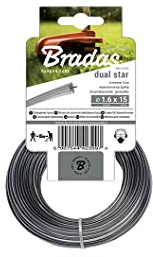 Filo di ricambio rinforzato a 4 spigoli per decespugliatore, 1,6 mm, 15 m, ZRG1615K Bradas 3997