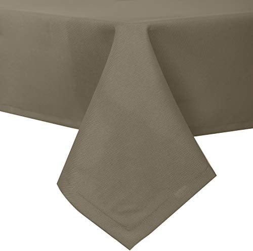 EUGAD Tischdecke Abwaschbar Tischwäsche Wasserabweisend Tischtücher Lotuseffekt Eckig viele Größe Farbe wählbar, 130x280 cm Taupe