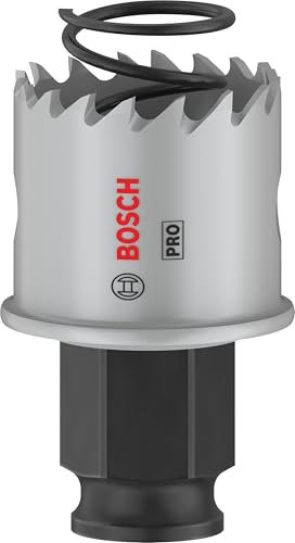 Bosch 1x Scie trépan PRO Sheet Metal Power Change Plus (pour Tôles en acier inoxydable, Tôles en acier, Ø 30 mm, Professional Accessoire Perceuses/visseuses rotatives)