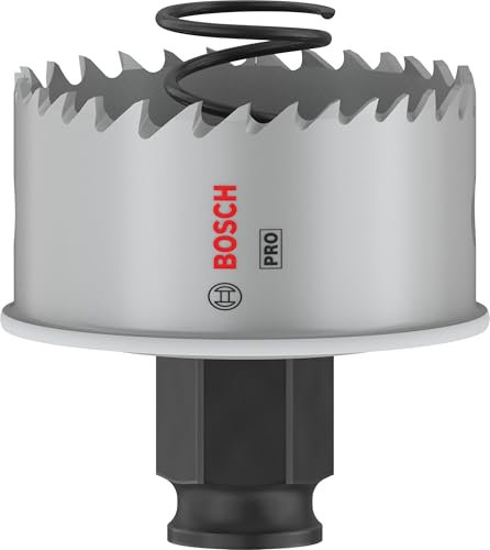 Bosch 1x PRO Sheet Metal Power Change Plus Hole Saw (for Stainless Steel Sheets, Steel Sheets, Ø 51 mm, Professional Accessory Rotary Drill/Drivers)