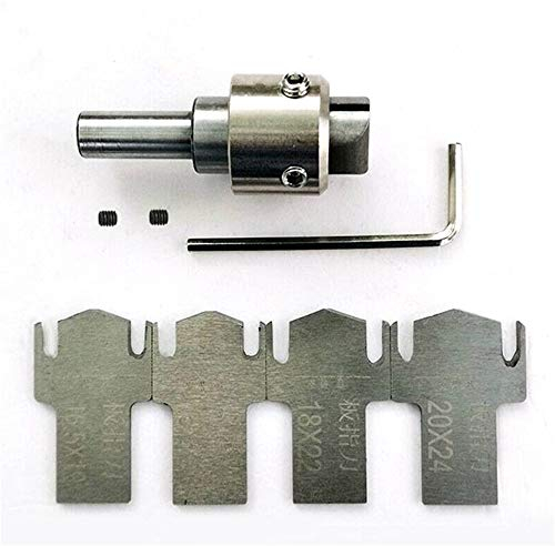 KSUDE 1 Wooden Ring Drill Bit + 4 Blade + 1 Wrench, Multi-Function Wooden Thick Ring Machine, Bead Drill Bit, High-Speed Steel Barrel Bead Drill Wood Tool, Home Garden Sanding Tool