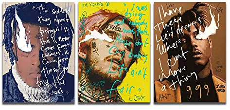 Rapper Poster Hiphop Peep Xxxtentacion Juice Wrld Leinwand Art Poster und Wandkunst Bild Druck Moderne Familie Schlafzimmer Dekor Poster