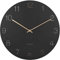 [DL] Wall Clock Charm Engraved Numbers Black D. 40cm, H. 3,5cm, Excl. 1 AA Battery -