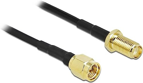 Delock Antennenkabel SMA Stecker zu SMA Buchse LMR/CFD100 10 m Low Loss