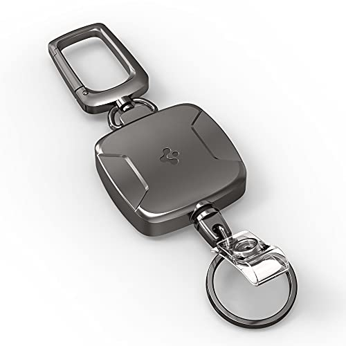 Spigen Karabiner Schlüsselanhänger Ausweishalter Reel Clip für Kartenhalter