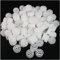 LUORNG 100pcs Acuario Fish Tank Koi Estanque de plástico bioquímico filtro medios para tanque de peces Sump Koi Pond Acuaponics Acuaculture Hydroponics Diámetro 25mm, Blanco
