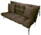 Filippo Sitzauflagen Gartenmöbel 120 x 55 x 55 cm Braun - Kissen Hollywoodschaukel Beständig Gegen Schimmel – Handgefertigt Polster für Hollywoodschaukel mit Befestigungsschnüre