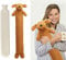 ADEPTNA Extra Long Hot Water Bottle with Sherpa Animal Character with Soft Plush Faux Fur Cover - Soft Comfortable Safe and Keep Warm