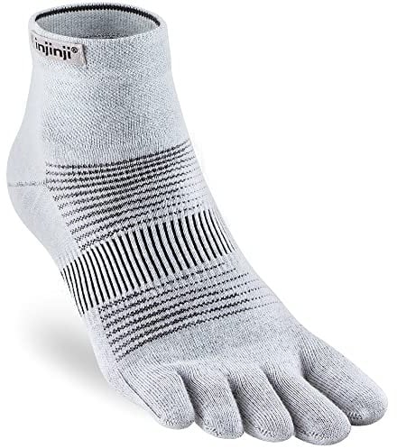 Injinji Run Lightweight Mini-Crew Socken, gray, M
