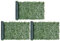 Yaheetech Garden Artificial Plant Grass Decoration for Privacy Fence Screen Faux Ivy Leaf Decorative Screen with Mesh Backing for Outdoor, Indoor & Balcony, 1x3m, 3Pcs
