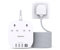 3M Extension Lead, Power Strips with 2 Way Outlets 4 USB (4.5A, 1 Type C and 3 USB A Ports) Surge Protection Plug Extension Socket with Braided Extension cord for Home/Office