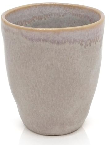 Mea-Living STONEWARE Espressobecher sand, handgemachtes Steingut, 150 ml, wunderschönes handmade Geschirr