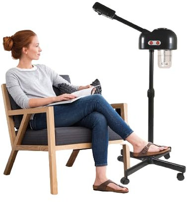 Froulaland 800 W Kombigerät Vapozon Zerstäuber Ozon Lampe Lupe Salon Spa 220 V und Ozonproduktion Hautpflege Gesicht für Schönheitssalon, Spa, Haus