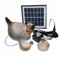 Keramik Wasserspeier mit Solarpumpe - Entenfamilie 3er Set -für Garten - Balkon, Wetterfest, 17x12x14cm für Gartenteiche, Miniteiche - Terrassendeko