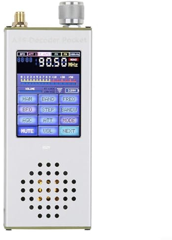 Pocket Radio Receiver, Full Radio Digital Decoder, With Enhanced Key Activation, ATS-Decoder Complete FM/RDS/AM/LW/MW/SW/SSB/DSP