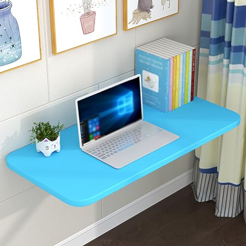 Mesa Plegable De Pared, Escritorio Plegable Pared, Mesa Abatible De Pared, Escritorio Pared, Mesa Cocina Plegable, Banco De Trabajo De Lavandería, Para Lavadero, Dormitorio, Cocina, Estudio ( Color :