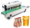 500W Automatisch Durchlaufsiegelgerät Folienschweißgerät Horizontal Kontinuierlich Plastiktüte Siegel 0-12m/min Mit Geschwindigkeit und Temperatur Control Panel