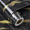 FunStick Klebefolie Hochglanz Schwarz Marmor Folie Selbstklebend Küche Möbelfolie Arbeitsplatte Schwarz Gold Glänzend Wohnzimmer Tapete Marmor Klebefolie Möbel Schwarz Gold Schrankfolie Küche 30CM×5M