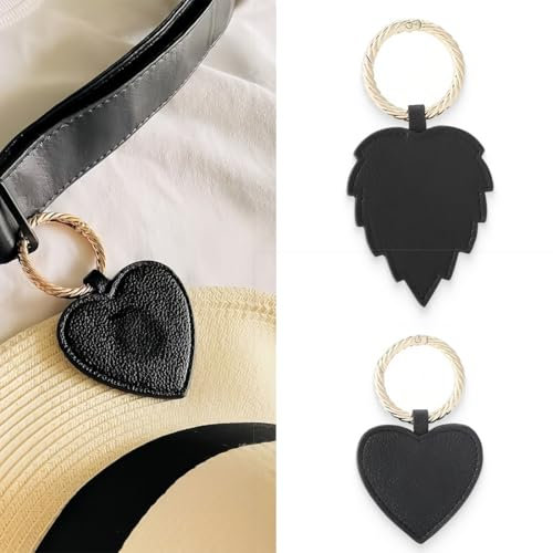 KSJEHW 2 Pièces Clip magnétique pour chapeau, clip pour chapeau de sac de voyage, sac de voyage, sac à dos, sac à main, clip magnétique pour chapeau de soleil, noir