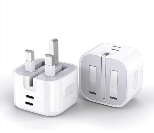 45W USB C Charger For Google Pixel 9A/9/9 Pro/9 pro XL/8A/8/8 pro/7A/7/7 pro/6A/6/6 pro Charger Plug, Dual USB C Charger PD Port GaN Adapter, Travel Foldable Plug