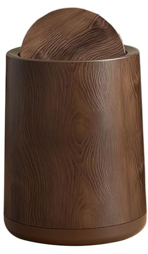 La poubelle de salle de bain peut être une poubelle en bois de grande capacité avec un couvercle swing à la poubelle intérieure amovible peut adapter au bureau du salon de la chambre à coucher