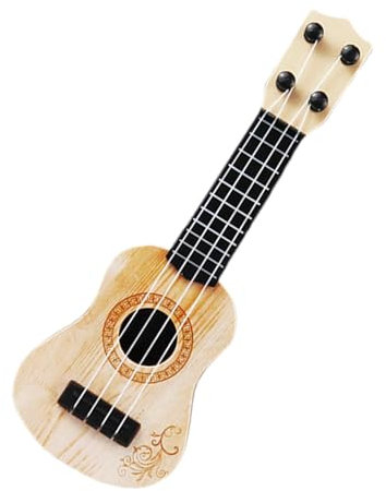 37 CM Kinder-Ukulele-Gitarrenspielzeug - Musikspielzeuginstrumente Gitarre mit 4 verstellbaren Saiten Kindermusikinstrumente für Kleinkinder, jun gen und Mädchen