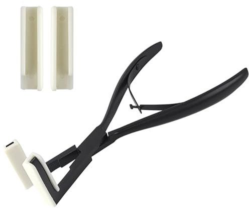 Pinze per Extension, Robuste e Facili da Usare, Strumenti per Extension, Multifunzionali, Set di Pinze per Extension, per Installazione Professionale in Salone (nero)