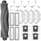 KimSin Accessoires pour Dreame D10 Plus Gen 2 aspirateur robot de rechange, Brosses à rouleau, 4 Chiffon, 4 sacs à poussière, 4 brosses latérales, 4 HEPA filtres