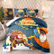 Duvet Grau Orange Bedruckte Schlafdecke Ganzjahres Bettdecke Winter Aesthetic Komfort Bett Decke Maschinen Waschbar