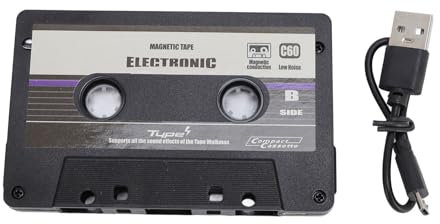 WOHPNLE Bluetooth-Kassettenadapter, Funkauto-Klebeband-Player-Adapter, USB-betrieben, 32 GB SD-Support für Smartphone-Musik und -Aufnahme