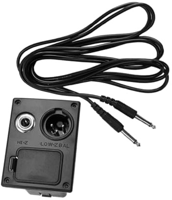 Happyyami Batteriekastendraht Gitarrenverstärker Kabel Akustisch Bass-Batterie Batteriehalter Für Gitarre Verstärker-Equalizer Gitarren-Equalizer-tonabnehmer Black