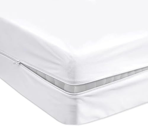 ZZZMRH Luxury Waterproof Mattress Encasement - Single mattress protector (90x190+30cm) Zipped Cover Single Waterproof Mattress Protector, Bed Bug & Dust Mite Proof Mattress cover