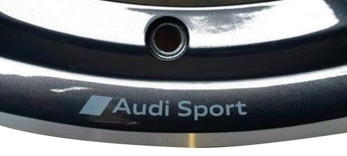 Adesivi per cerchi in lega auto compatibile con audi sport s line Q3 Q4 Q5 Q8 A3 A4 A5 TT STICKERS TUNING DECAL (GRIGIO)