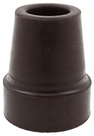 Lifeswonderful® - Gummi-Schutzkappen für Gehstöcke - Braun - 4 Stück - 19mm