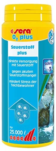 sera pond O2 plus 500 ml (500 g) - zur Sicherung der Sauerstoffversorgung im Gartenteich, Sauerstoff plus, direkte Versorgung mit Sauerstoff, gegen Sauerstoffmangel