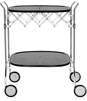 Kartell Gastone Carrello, Cromo, Nero