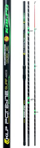 Kolpo Potente Surf Canna da Pesca Tre Sezioni 200 gr per il mare surfcasting dalla spiaggia, scogliere, moli, foce
