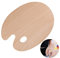 Paleta Pintura, Paleta de Madera para Artistas Con Agujero para el Pulgar Para Pintura al óleo y Acrílicos, Paleta para Pintar Ovalada Ligera y Lisa para Niños Adultos, M-Size 11.8x 9.8/ 30x 25cm