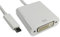 Pro Signal USB3C-DVICAB Adaptateur USB-C vers DVI Blanc Mâle vers Femelle 1080p