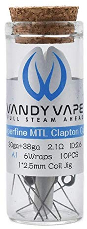 Vandy Vape A1 Superfine MTL Clapton Fertigcoil 2.1 Ohm 10 Stück