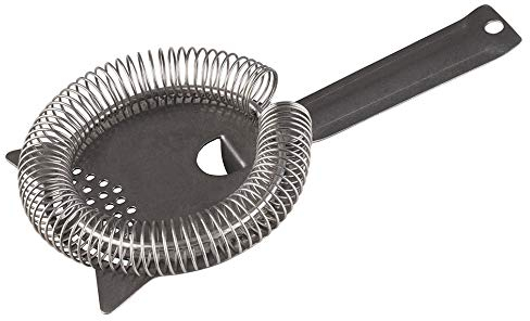Buddy´s Bar - Colino per cocktail, Hawthorne Strainer, colino adatto a tutti i bicchieri e gli shaker, con molla a spirale rimovibile, adatto al contatto con gli alimenti, acciaio inox effetto vintage
