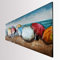 Wandbild 3D Metall Sonnenschirm-Motiv Metallbild Relief Bild Unikat Handarbeit B=154cm H=63cm T=4cm, handgefertigt