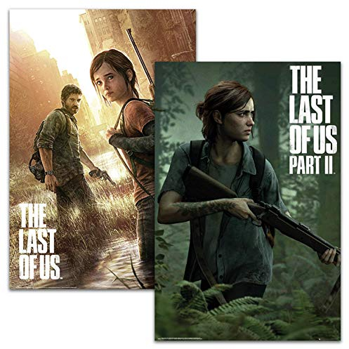 Close Up The Last of Us Part I & II Posterset (61 cm x 91,5 cm) 2er Set Videospiel Poster + weiße Geschenkverpackung. Verschenkfertig!